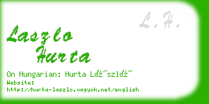 laszlo hurta business card